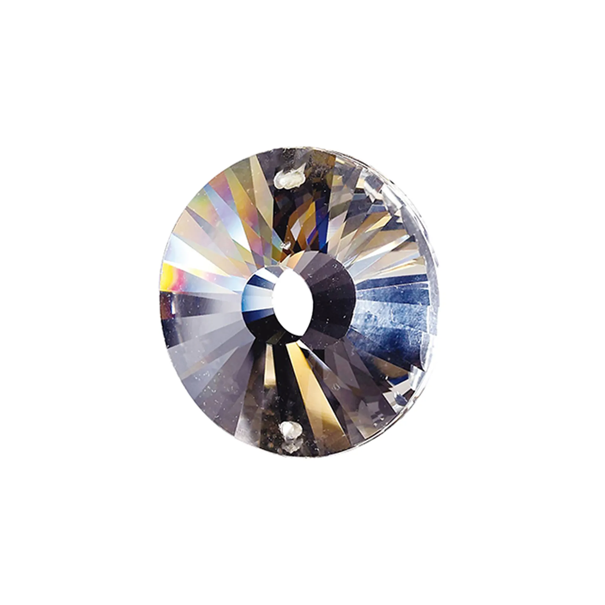 Crystal Disc Without Ring 35mm 1 Hole C40053  Diyas Crystal Droplet